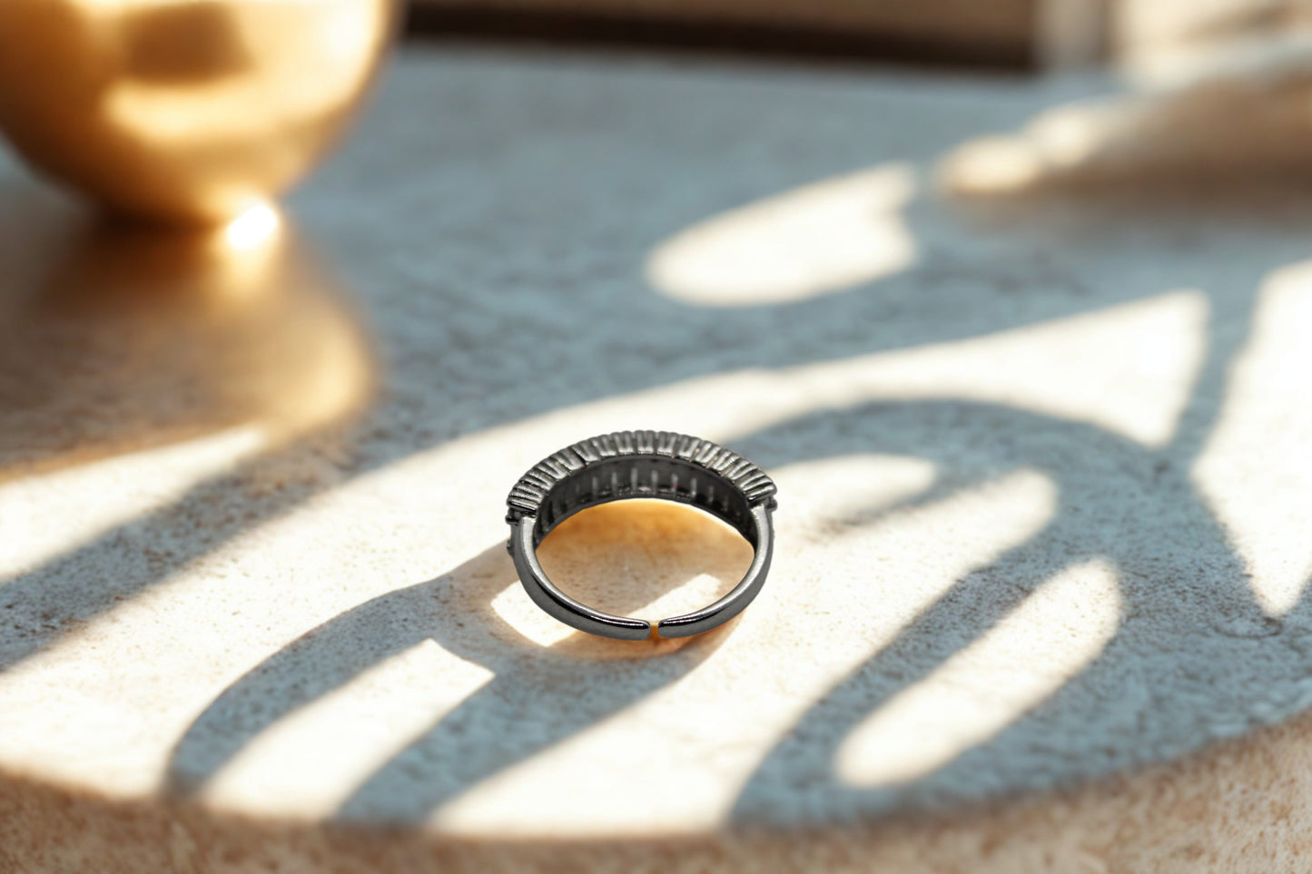 Crystal band Ring