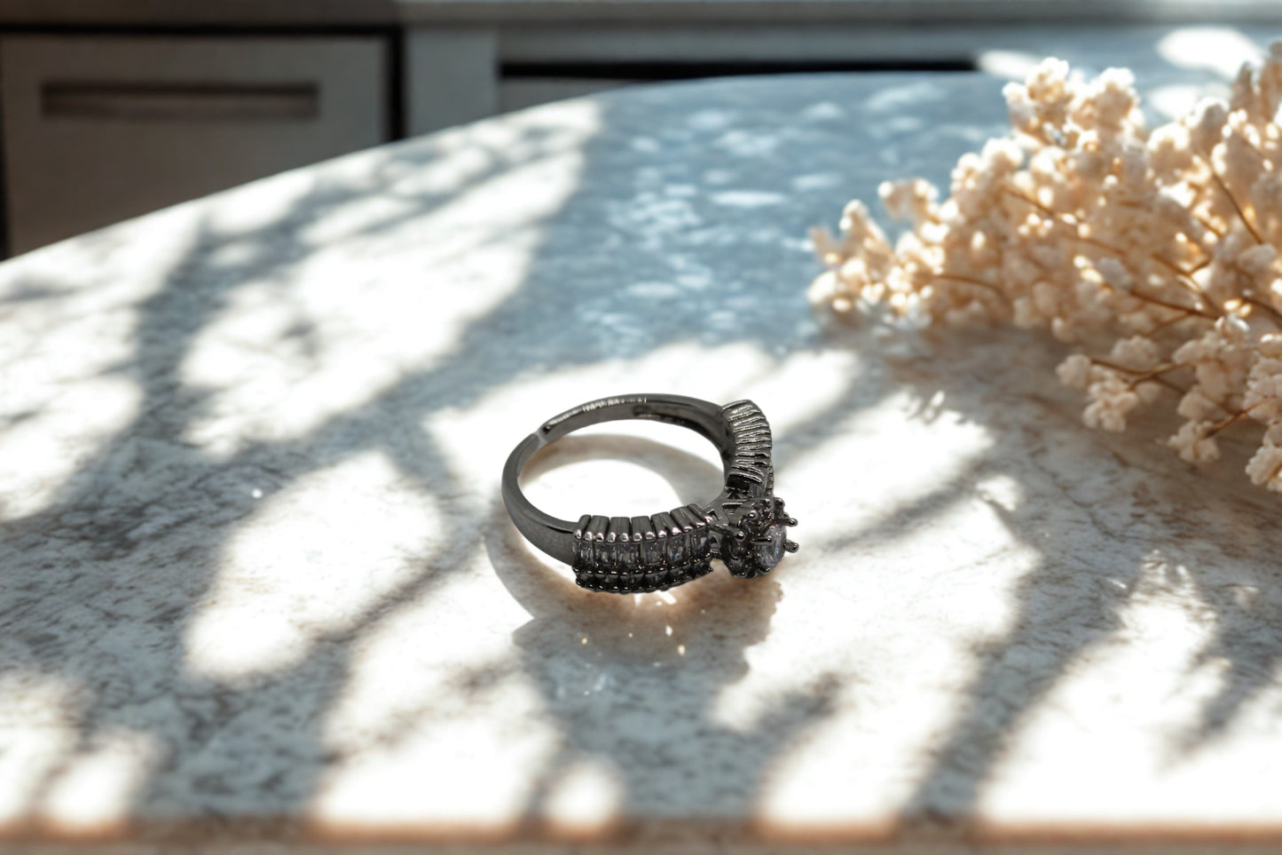 Crystal baguette Ring