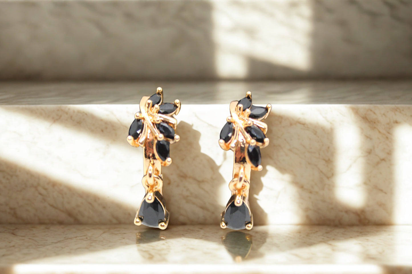 Gold tear drop Earrings