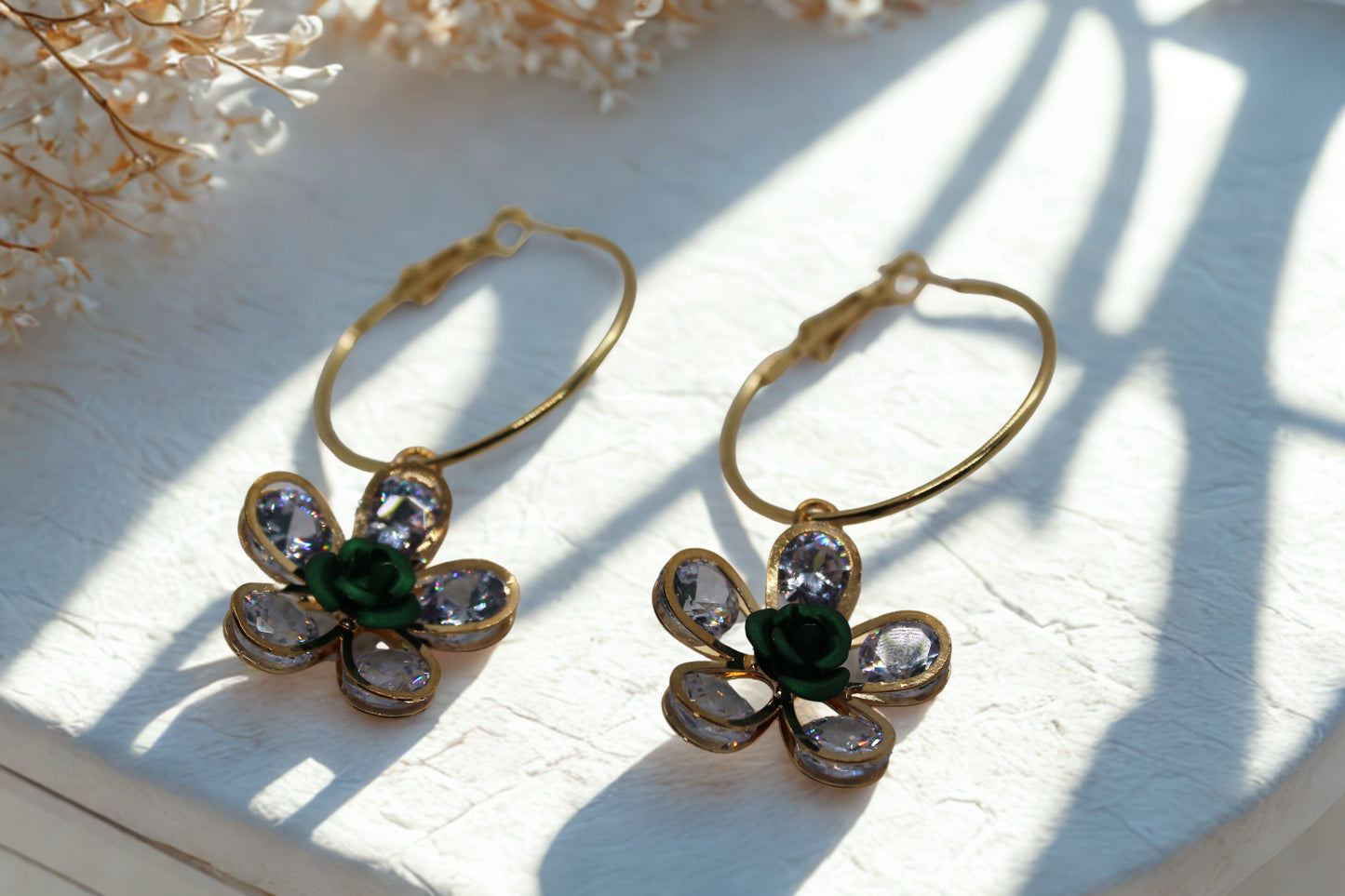 Green star Earrings