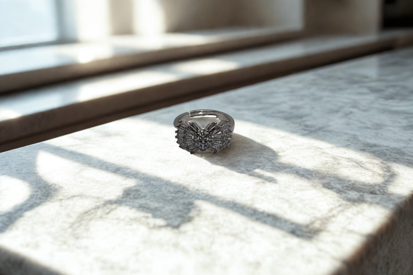 Silver Web Ring