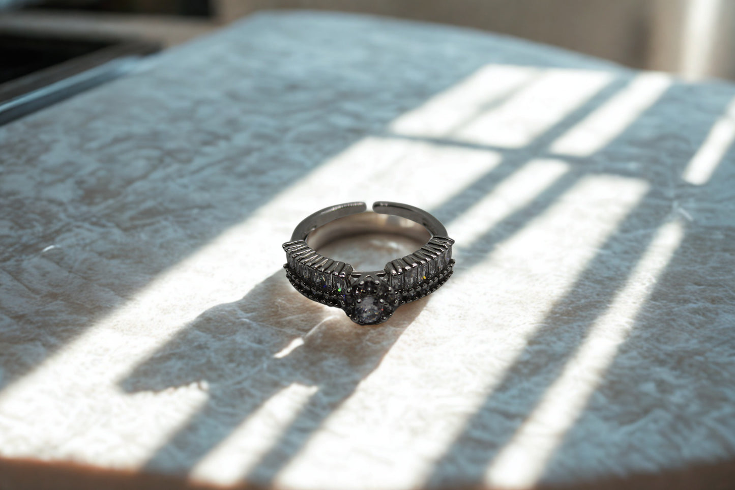 Crystal baguette Ring